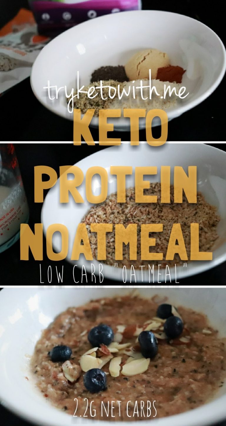 Keto Protein Noatmeal (Low Carb "Oatmeal") - TryKetoWith.Me