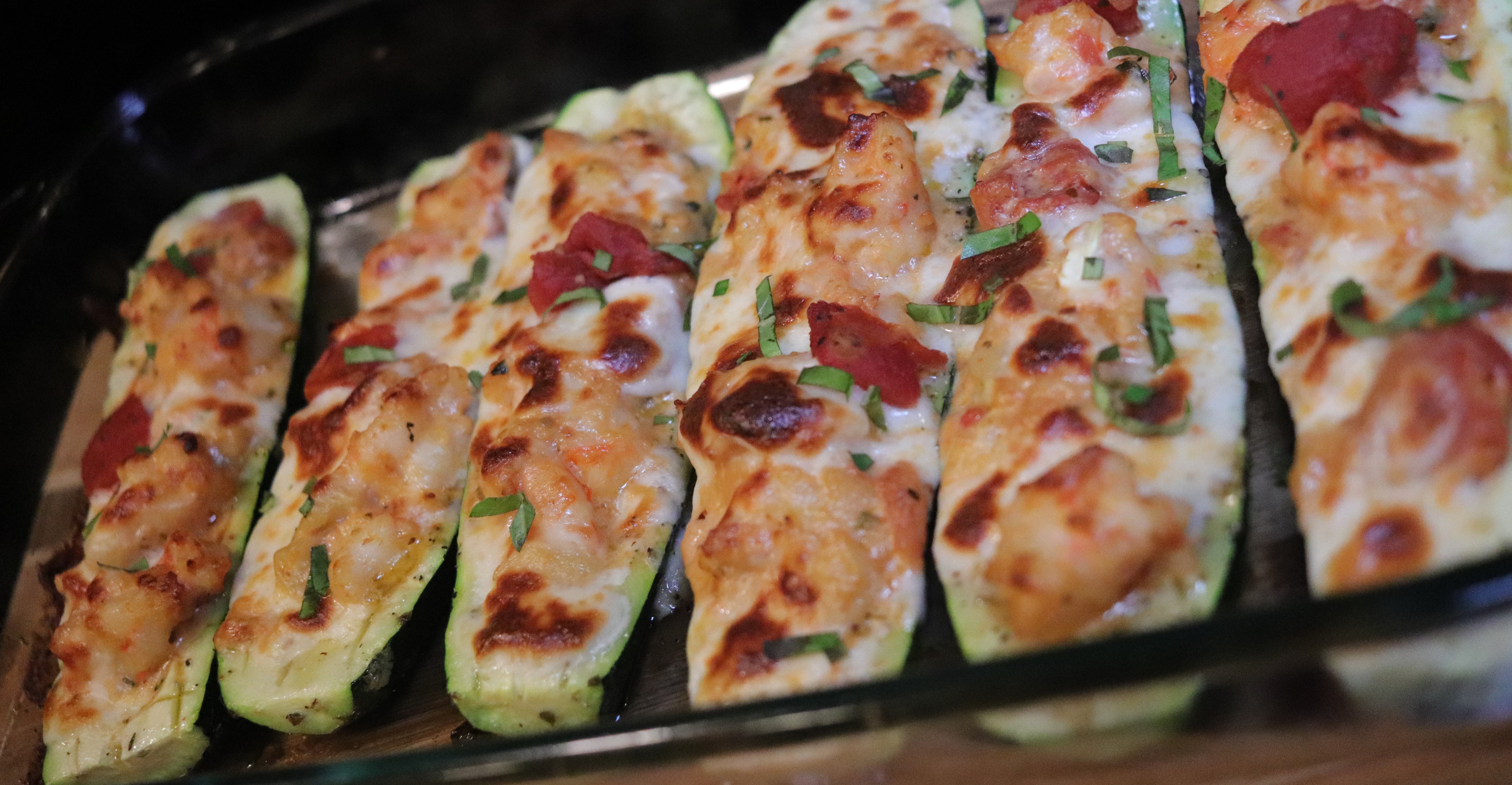 Keto Zucchini Boats With Garlic Parmesan Shrimp Tryketowith Me