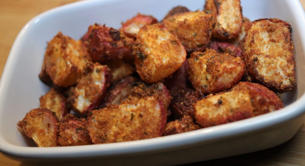 Keto Air Fryer Radishes ("Fauxtato" Wedges) TryKetoWith.Me